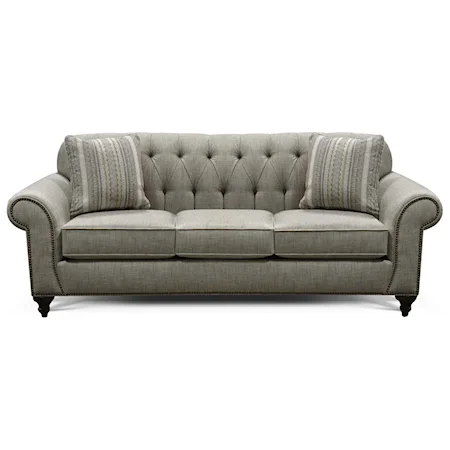 Traditional Sofa with Nailhead Trim